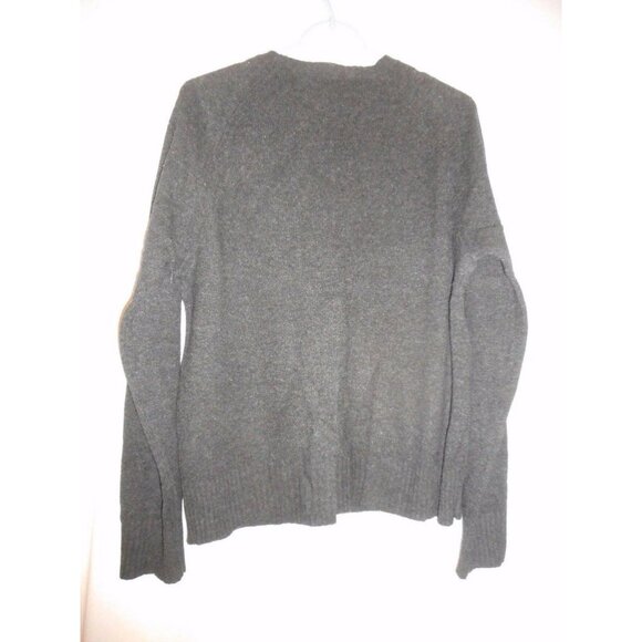 Size S J. Crew Charcoal Grey unisex 100% Lambswool Crewneck Sweater - Picture 3 of 3